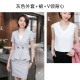 Grey quản lý cửa hàng chuyên nghiệp workclothes mặc phù hợp với thời trang mùa hè thẩm mỹ viện khí của phụ nữ làm đẹp Hàn Quốc phiên bản của bộ đồng phục