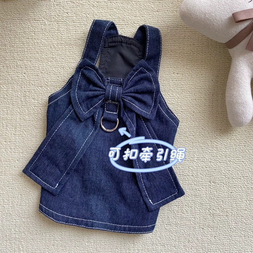 Джинсовый жилет с бантиком, куртка, коллекция 2022