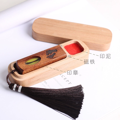 Сувенир, детская печать для хранения пуповины из сандалового дерева, делается под заказ, подарок на день рождения