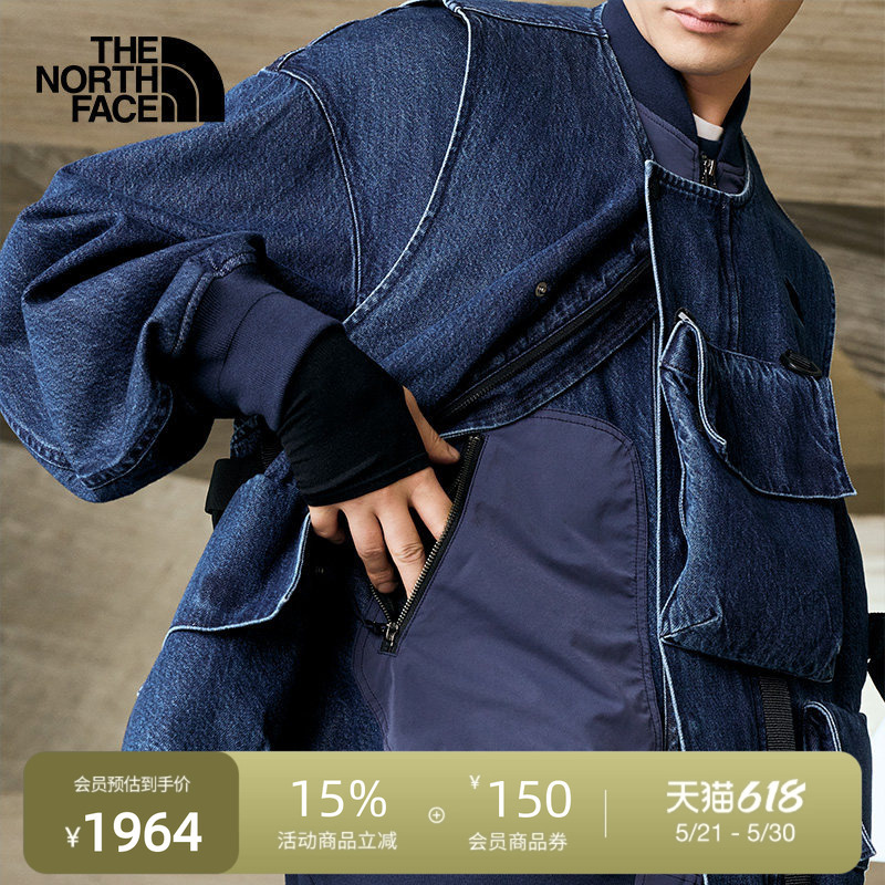 The North Face Ue Designer Men's Casual Jacket Denim Faux Two-Piece Outdoor Thenorthface | 8E5K The North Face Ue Designer Men's Casual Jacket Denim Faux Two-Piece Outdoor Thenorthface | 8E5K