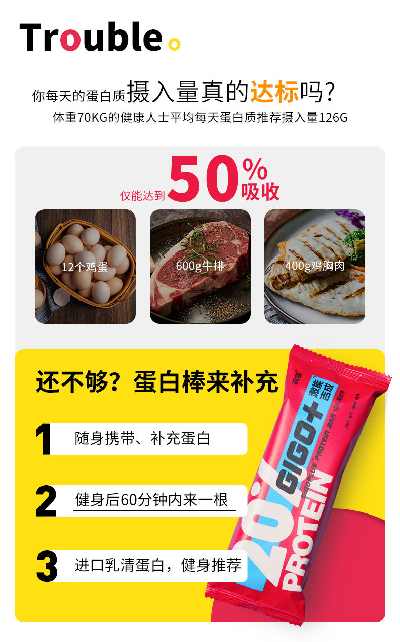 初吉 乳清威化蛋白棒 465g*2盒 共24根 图5