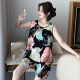 ຜ້າຝ້າຍ Silk Pajamas Vest Shorts Set Korean Style Women's Artificial Cotton Home Clothes Suspender Cotton Silk Loose Summer Size Large