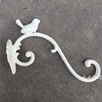 Retro old bird big hook cast iron decorative hook white gardening supplies home groceries