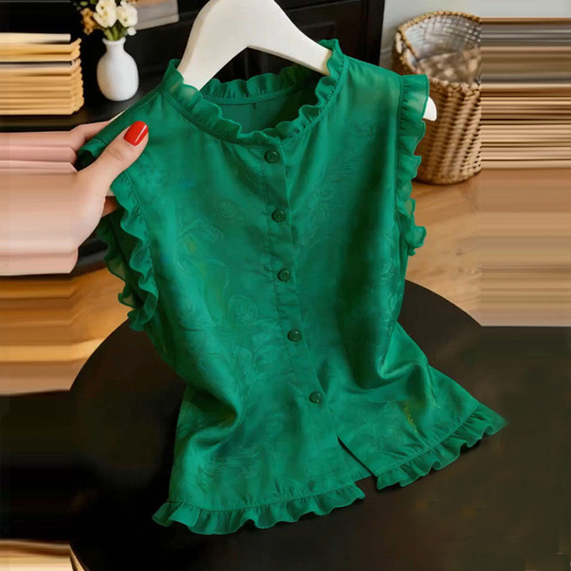 【Kali】High-End Designer Stylish Shirt for Women, Summer 2026 New Sleeveless, Age-Reducing, Slimming, Versatile Top