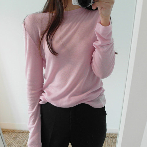 Day of hair South Korean women's clothing 2022 springtime Lazy Wind Subreddit COMFORTABLE AND SLIGHTLY OVERDRAFT LONG SLEEVE T-SHIRT WOMAN TA226