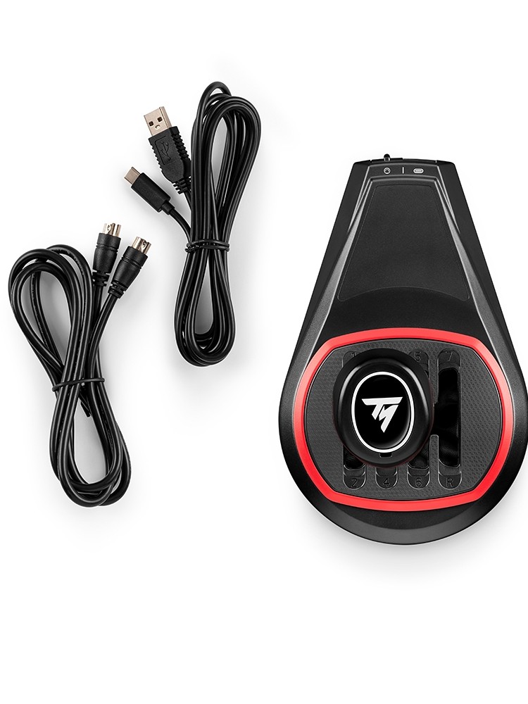 Thrustmaster's New Product Th8S, the New Elite Manual Gear Shift Racing Steering Wheel Simulator with 8 Gears, Fully Supports Pc/Ps/Xbox, European Truck 2/Dirt Rally