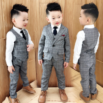 2 Boy dress British small suit Childrens boy 3 Flower girl suit 4 Spring and autumn 5 Vest 6 Handsome suit jacket 7