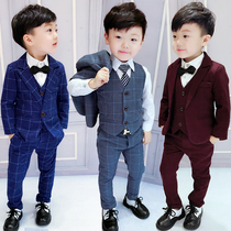 1 Childrens suit Boy 2-3-4-5-6-7-year-old fashion baby British dress Childrens suit jacket mens autumn leisure