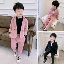 Boys Korean version of the small suit suit 2021 autumn childrens casual suit jacket Boys catwalk dress tide