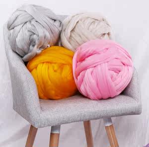 8超粗编织毛线线粗手织编织沙发毛毯毯子粗编织