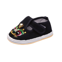 Childrens tiger head shoes for boys and girls one month and one year old baby thousand layer bottom hand embroidered little tiger clutching Zhou traditional cloth shoes
