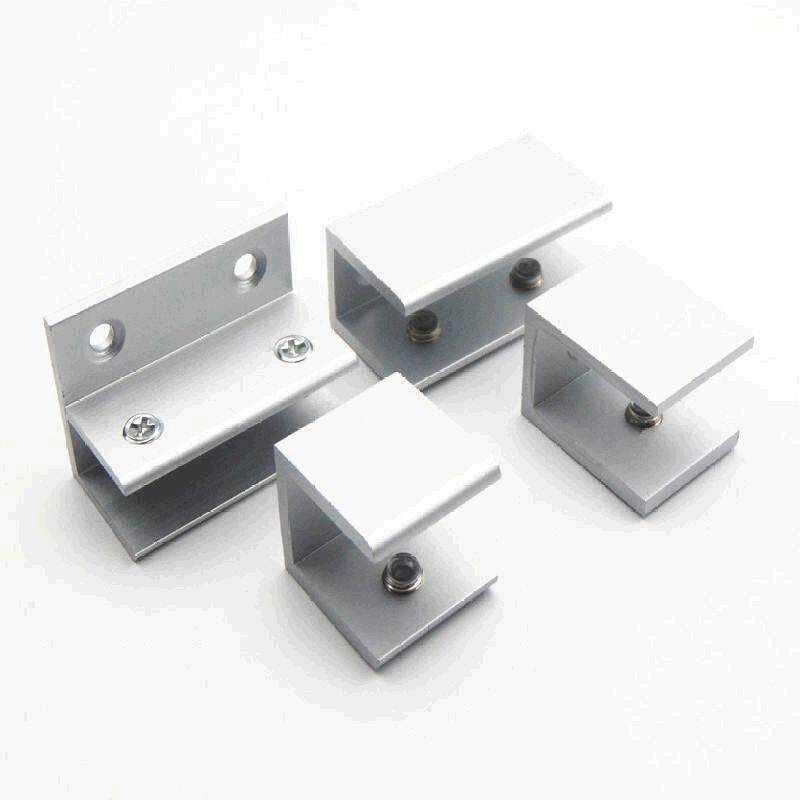 Glass fixing buckle indoor outer support cushion high concealed base fastener separator narrow side light groove support