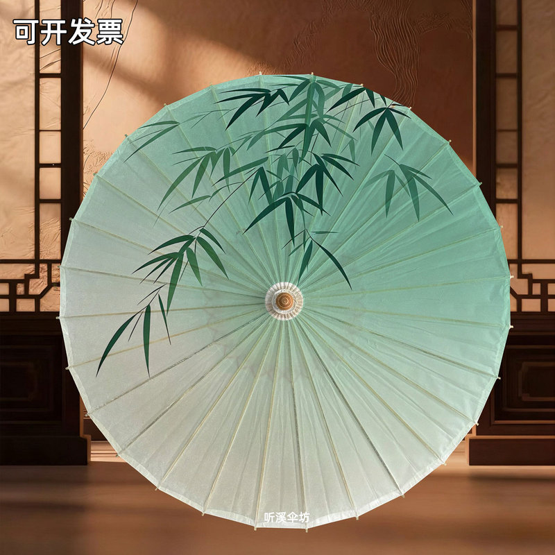 Traditional Handmade Oil Paper Umbrella, Ancient Style Prop, Rainproof and Sunproof, Suitable for Hanfu Outdoor Photography, Dual-Use for Sun and Rain, Children's Dance Umbrella