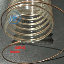 PU polyurethane air duct copper-plated steel wire hose transparent pu vacuuming sawdust through telescopic air duct 1 23mm wall thickness