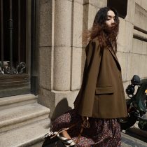 GUOE 20AW Autumn glass arch needle temperament senior sense loose long-sleeved casual blazer women