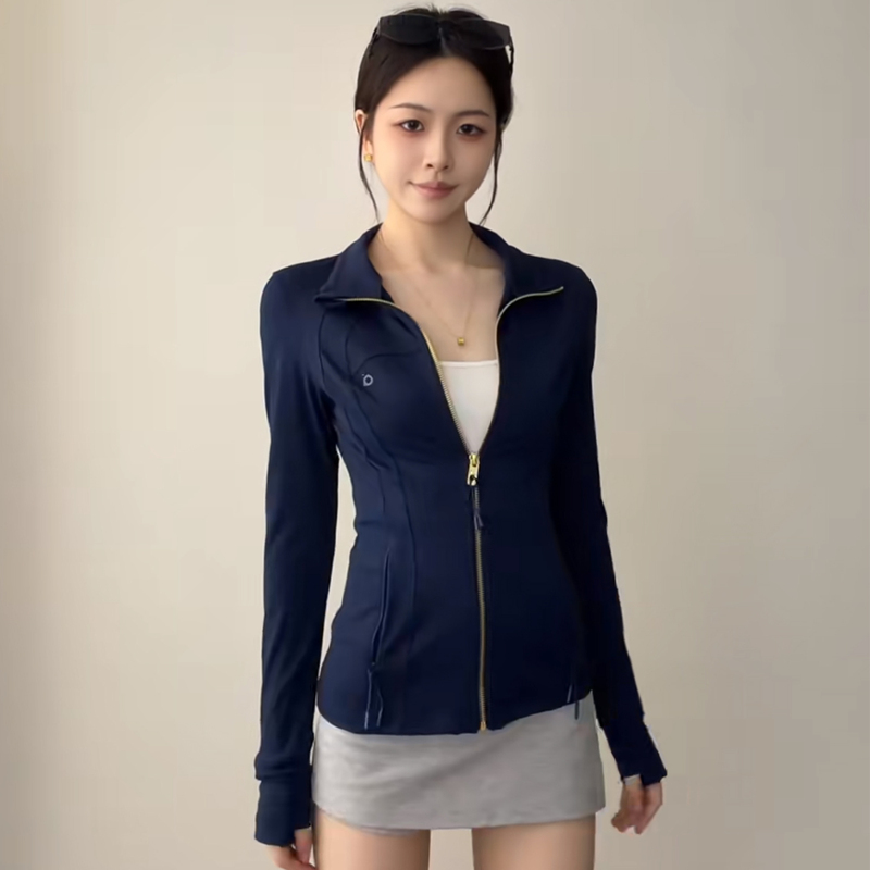 Hot Girl Fishbone Waist-Cinching Sun Protection Clothing for Women, Summer Slim-Fit Ice Silk Breathable Outdoor Cycling Uv Protection Thin Jacket