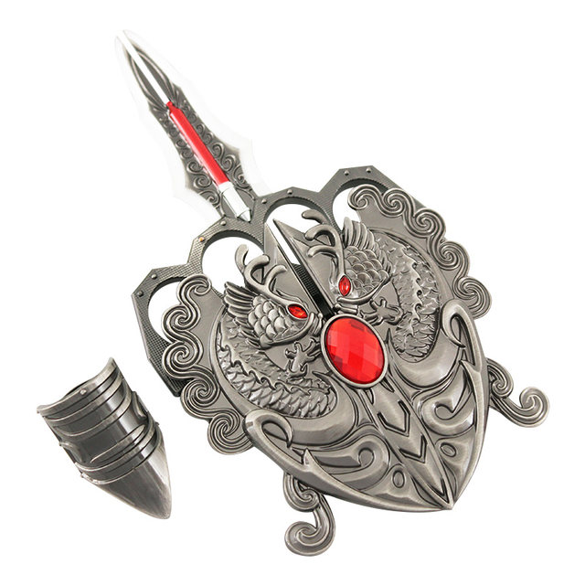 FireWire Weapon Blood Kirin Metal Model 21cm Kirin Thorn Alloy Creative Toy Assembled Version Unedged