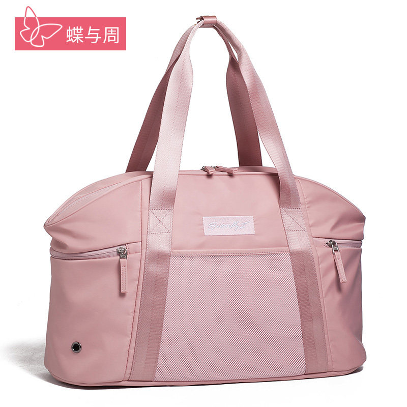Travel bag Female large capacity handbag Sports fitness bag Short trip business trip luggage storage bag Female boarding bag
