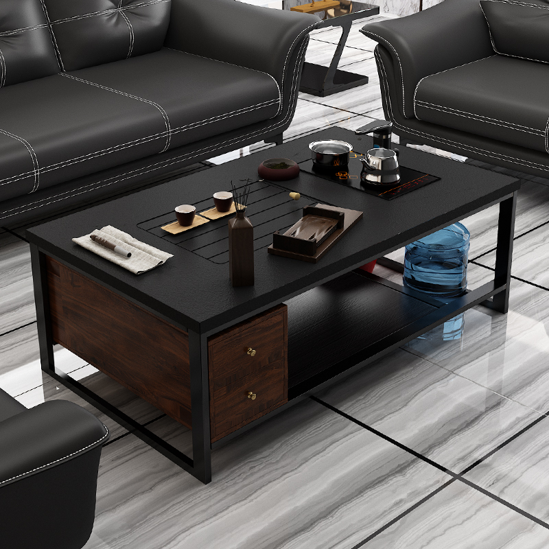 Burning Stone Kung Fu Tea Select Office Tea Table Building Tea Set in One Household Simple Living Rock Tea Table