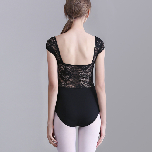 Ballroom latin dance bodysuit for women Ballet training dress female lace body suit short sleeve teacher professional basic training dance suit one piece air Yoga suit