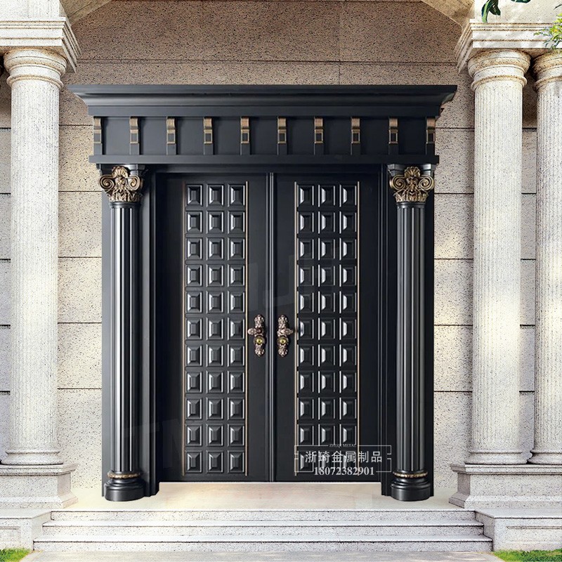 Set to make high-end bedroom door intelligent fingerprint primary-secondary door security door security door zinc alloy villa gate courtyard entrance living room