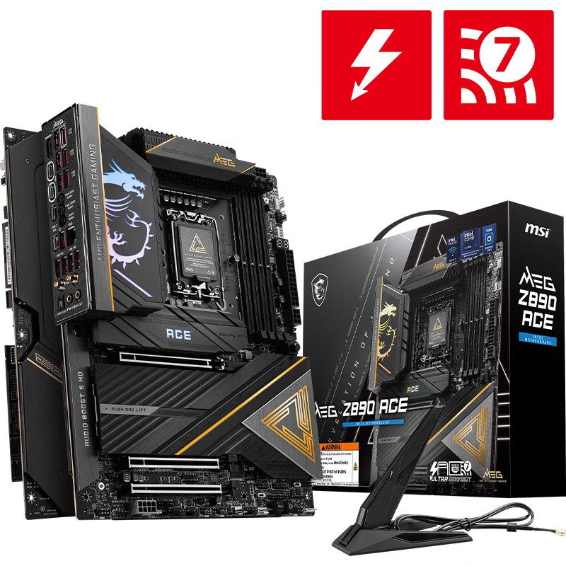 Msi Meg Z890 Godlike Super God Ace War God Unify-X Shadow with 285K Cpu Set