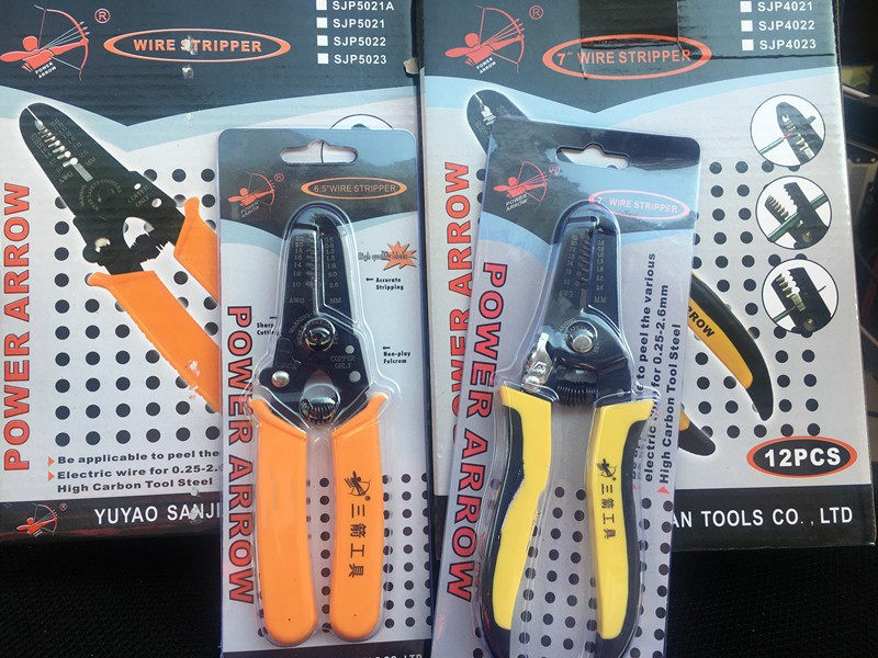 Three Arrows Cable Cut wire pliers 7 Hop 1 Multi-functional peeling pliers Cut wire 0 6-2 6-2 6mm 6mm 6 5 5021