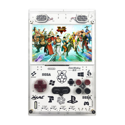 酷孩树莓派3B+游戏机掌机怀旧掌上PSP复古迷