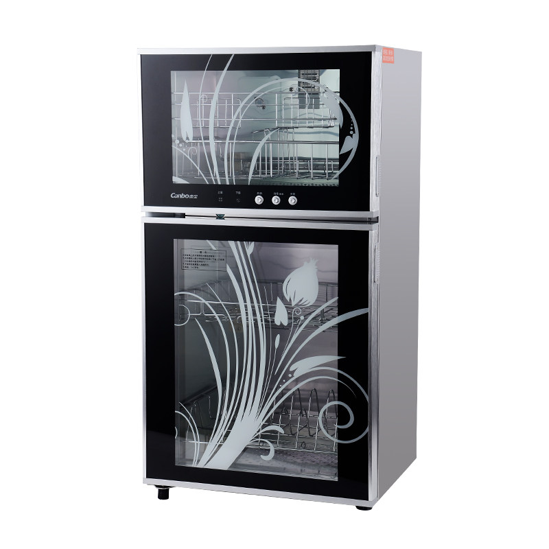 Conpo ZTP168K-1U Vertical Home Double Door High Temperature Disinfection Bowl Tray Cabinet National Union