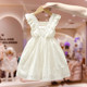 Girls Dress Summer 2023 New Children's Wear White Summer Dress Korean Version White Princess Dress Sunset Skirt Thin Section