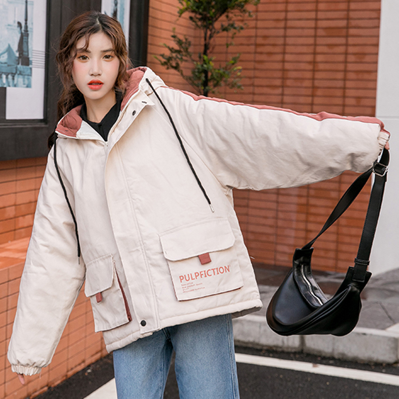 Workwear bông quần áo của phụ nữ mùa đông quần áo 2020 junior học sinh trung học Hàn Quốc mới phiên bản lỏng lẻo ins áo bông ngắn