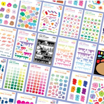 Korea Teumteum Mobile Phone DIY Decorations with Sticker Hand Tent