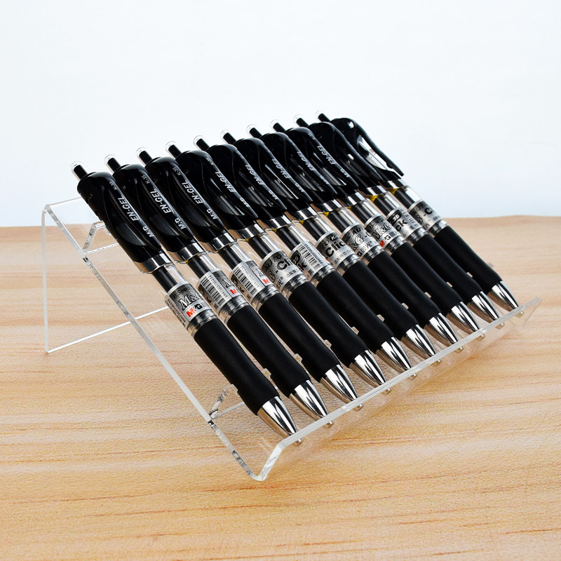 Acrylic Pen Holder Acrylic Pen Tray Stationery Shop Pen New Products Display Display Containing Meeting Glass Pen Holder-Taobao