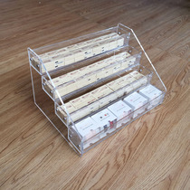 Acrylic transparent multilayer and paper tape storage rack desktop finishing MT tape cabinet and paper tape hand account rack