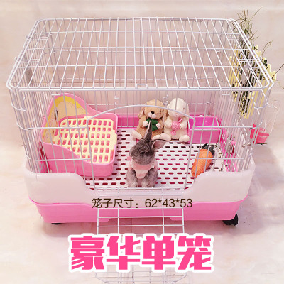Anti-Rabbit Jet Pee moving castors Atmospheric luxury Increase Rabbit Cage Drawer Quality Ultra Good Rabbit Cage Random