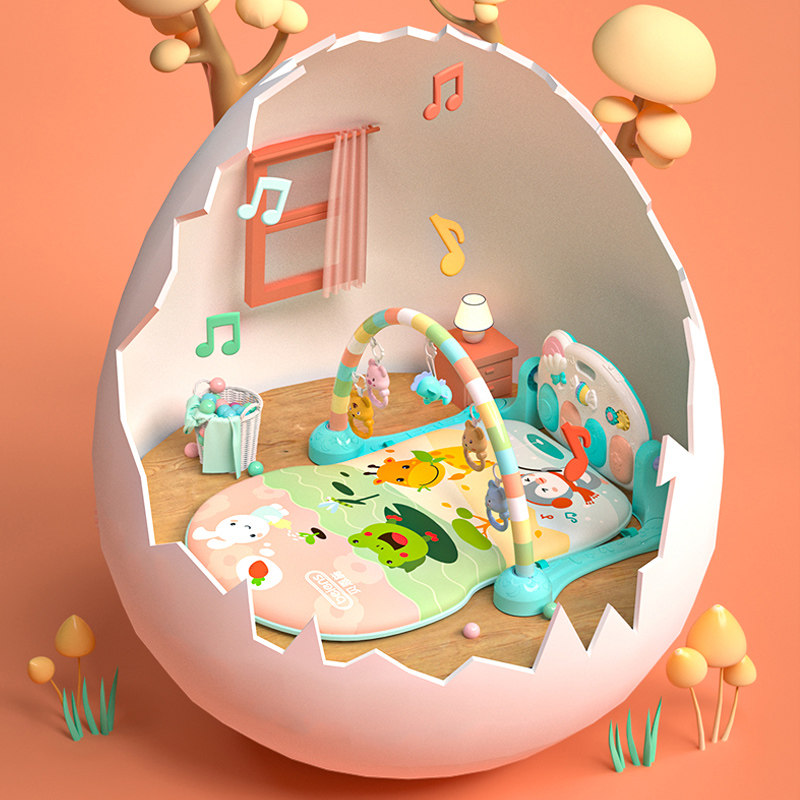 Bainsch Baby Football Task Baby Newborn Baby Baby Multifunctional Music Game Blank Toy 0 - 12 months