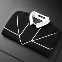 Fake two sweater men shirt collar sweater trend 2021 New Men warm Korean winter handsome plus Velvet