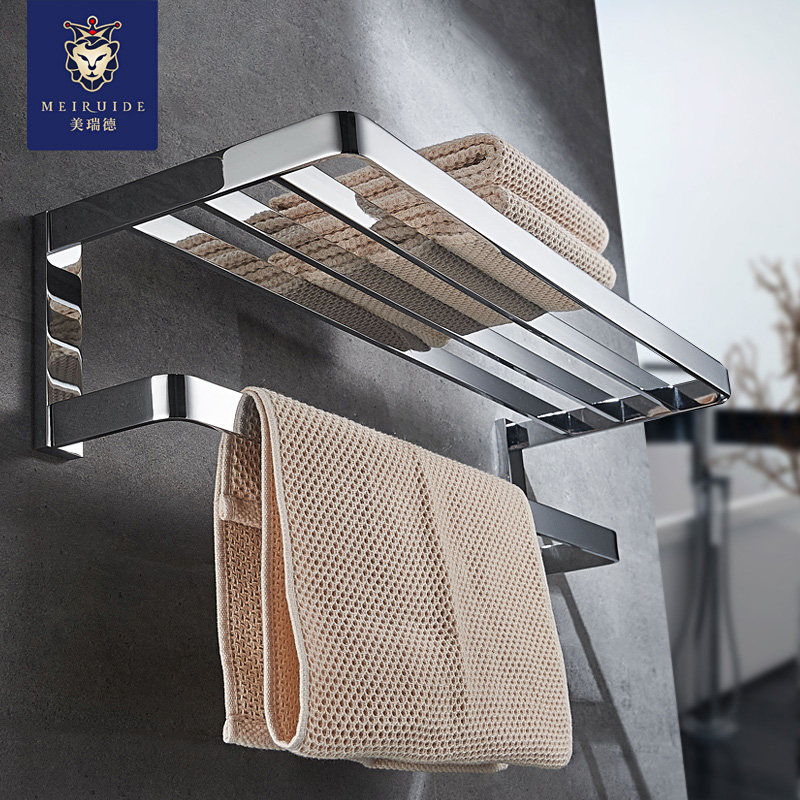 German full copper wool towels Bathroom Hardware Pendant Modern Hotel Makeup Room Ostyle Double Layer Wide Side Bath Towels