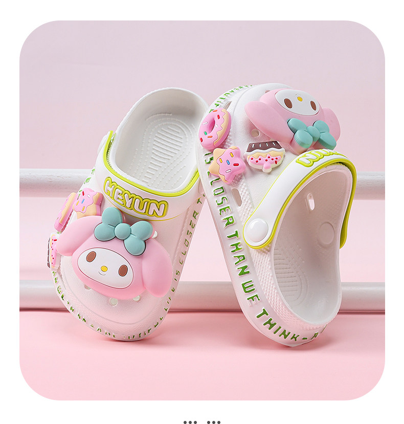 Melody Girls' Clogs Children's Slippers Summer New Model Kids' Summer Non-Slip Girls' Indoor Princess Style — 9