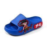 Летние тапочки для мальчиков, нескользящие детские слайдеры, мягкая подошва, семейный стиль