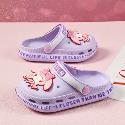 Детские туфли, летние нескользящие милые тапочки для выхода на улицу