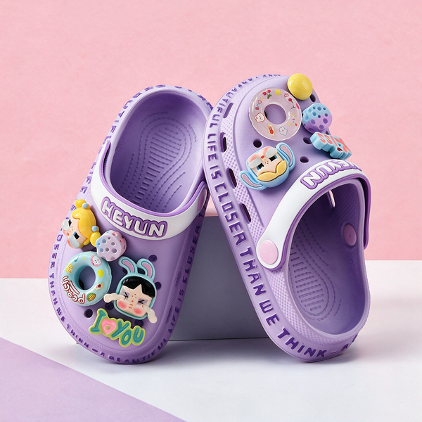 Crying Baby Girl Clog Shoes Children's Slippers Summer New Style Kids Summer Non-Slip Little Girls Indoor Girls' Princess Shoes — 3
