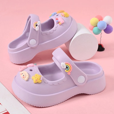 Mary Jane Girls' Sandals, New Summer Style, Princess Girls' Children's Clogs, Girls' Slippers, Stylish and Non-Slip — 8