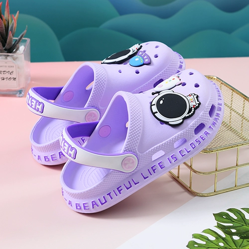 Детские туфли для мальчиков, летние слайдеры, нескользящие пляжные тапочки для выхода на улицу, подходит для подростков