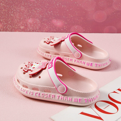 Детские туфли, летние нескользящие милые тапочки для выхода на улицу