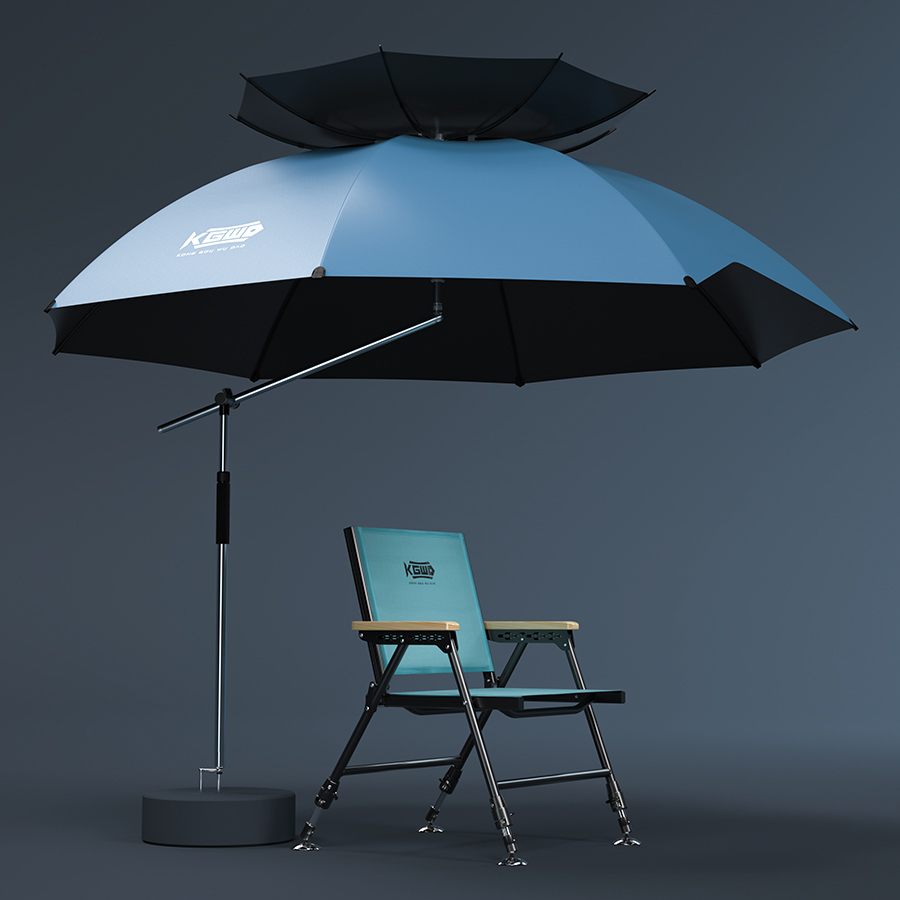 Empty Hook Enlightenment Full Shading Fishing Umbrella 2 4 m Universal Rain Protection New Fishing Beach Umbrella Sunscreen Fishing Umbrella-Taobao