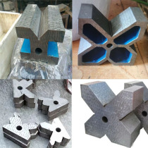 Cast iron single-port V-shaped frame marking three or four-port V-shaped iron inspection V-shaped block measurement V-shaped frame V-shaped seat I-shaped fixture