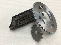 Suitable for CG125 Pearl River Honda Happiness CG150 three-piece head set chain motorcycle large tooth sprocket chain