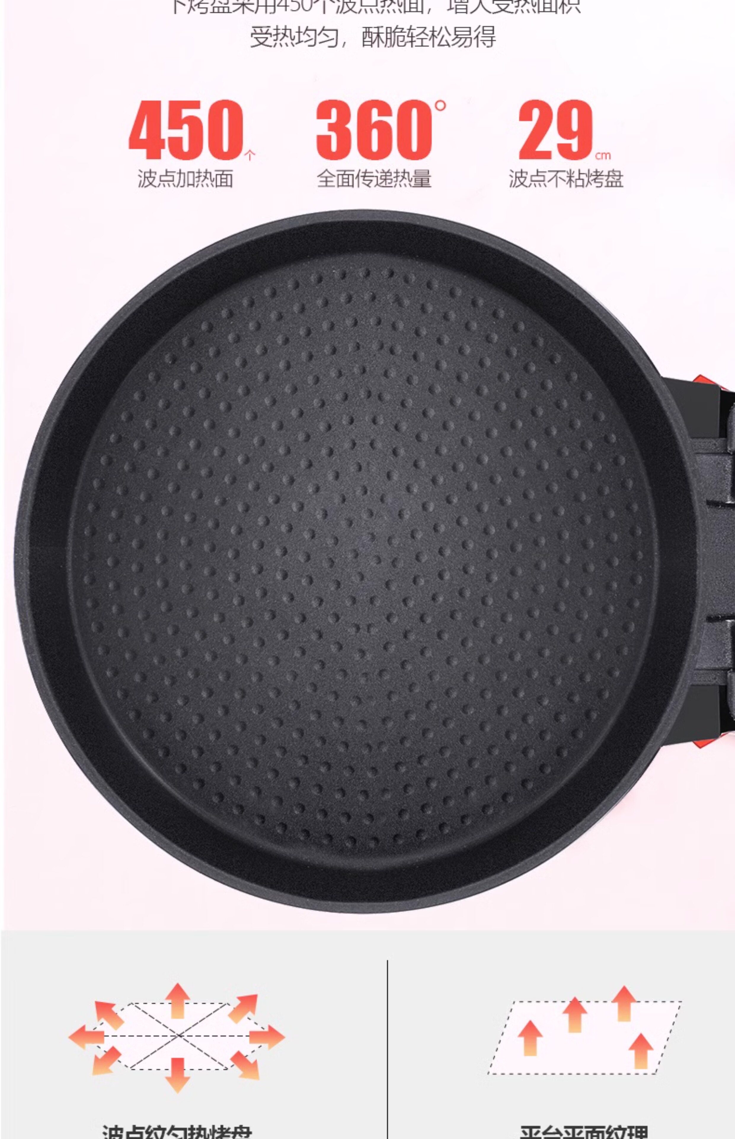 Электрическая блинница 电饼铛家用双面加热烙饼锅小型新款自动断电饼档煎薄饼机加深加大 Hi all the earth