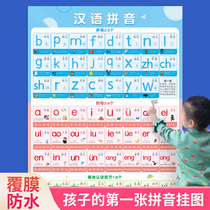 Phonetic alphabet table wall stickler with picture vocal mother rhyme mother chart Primary 1 Spelling Reading Training Full Table Learning Theorizer